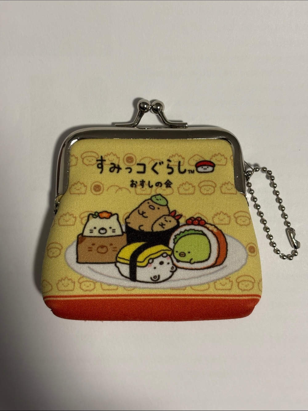 Sumikko Gurashi Sushi Coin Purse - Yellow & Orange